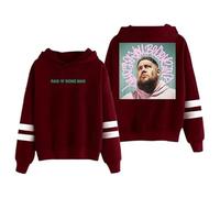 GJRJS Rag'n'Bone Man What Do You Believe In UK Tour Hoodie-Sudadera con Capucha Unisex a la Moda,Estampado De ModaCómoda Sudadera Suelta De Manga Larga Top Informal para Hombres Y Mujeres,Rojo,4XL