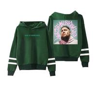 GJRJS Rag'n'Bone Man What Do You Believe In UK Tour Hoodie-Sudadera con Capucha Unisex a la Moda,Estampado De ModaCómoda Sudadera Suelta De Manga Larga Top Informal para Hombres Y Mujeres,Verde,XXL