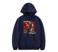 GJRJS Tini Stoessel Merch Tu Eres Mi Fantasy Tour Hoodie-Sudadera con Capucha Unisex a la Moda,Estampado De ModaCómoda Sudadera Suelta De Manga Larga Top Informal para Hombres Y Mujeres,Azul,XXS