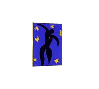 GJRYHXT Cuadro famoso enmarcado de Henri Matisse. Cuadro abstracto de arte mural: Ícaro. Reproducción de impresiones en lienzo. Póster decorativo para salón 60x90cm marco dorado