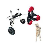GJUOFFKO Silla de Ruedas para Perros pequeños y medianos, Silla de Ruedas con arnés de Movilidad para Perros, Silla de Ruedas para Perros Ajustable de Dos Ruedas para rehabilitación de Patas traseras