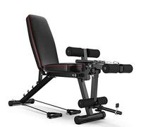 GJXJY Banco de Pesas Plegable Multifunción, Banco Abdominales Multifuncion Piernas, Banco Musculacion Plegable Inclinable para Ejercicios de Gimnasio en Casa