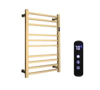 GJXJY Radiadores Toalleros Electricos de Pared para Baño, Secador de Toallas Electrico Bajo Consumo, Calentador de Toallas con Cronómetro de 1-24 Horas y Temperatura Ajustable, Pantalla LCD