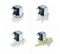 GJZIFGFWQ Electroválvula de plástico eléctrica 12 V 24 V 110 V 220 V normalmente cerrada 1/4 3/8 1/2 12 mm tubo macho hembra válvula de flujo entrada aire agua (AC 220 V)