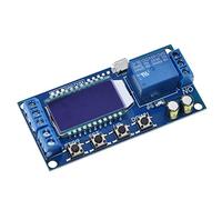 GJZIFGFWQ Módulo de relé retardo Tiempo con Pantalla LCD Digital Micro USB 6-30V, Interruptor Temporizador, módulo Ciclo Disparo, XY-LJ02, 1 Uds