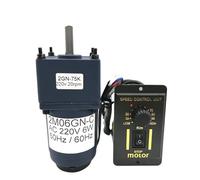 GJZIFGFWQ Motor AC 220 V de Engranaje Metal monofásico 6 W Alto par Baja Velocidad 10-500 RPM con Controlador for Motores Marcha atrás(220V 80rpm)