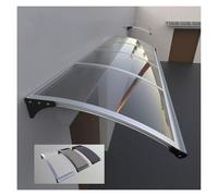 GJZQDKX Aluminum Awning for Windows & Doors 65 x 240 cm Weather-Resistant Polycarbonate Shelter for Patios Outdoor Protection Canopy