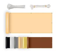 GJZQDKX Cortavientos Exterior de 80x450cm Color Beige para balcón, jardín, Campo Deportivo o terraza. Protección miradas indeseadas. Solución Duradera y Elegante.