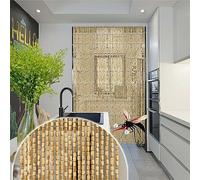 GJZQDKX Cortina mosquitera Colgante de Cuentas de Madera de bambú Natural Hecha a Mano con 120 hebras, Panel Divisor para decoración del hogar, 60x200/80x200/90x200/100x200cm