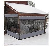 GJZQDKX Cortinas Impermeables para Exteriores - Lona Transparente Resistente a desgarros para Ventanas. Protección contra el frío. Ideal para Uso en Exteriores. Tamaño: 1,2 x 2,2 m.