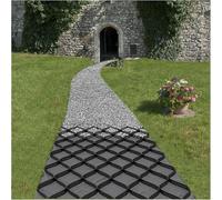 GJZQDKX Estabilizador de Rejilla de Grava de 5 cm para entradas de vehículos y Caminos - Disponible en tamaños de 0,9 m, 1,5 m, 3 m, 4,5 m, 6 m, 7,5 m y 9 m - Solución de Soporte de Suelo
