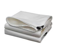 GJZQDKX Lona Impermeable de PVC de Alta Resistencia de 2x3 m y 500 g/m². Cubierta Exterior Extra Duradera para Tiendas de campaña, techos y más. Lonas Blancas reforzadas (1,2x2,4 m).