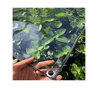 GJZQDKX Lona Impermeable Transparente de PVC de 1,8 x 2 m / 5,9 x 6,6 pies - Resistente al desgarro y al frío, Plegable, con diseño de Ojales, a Prueba de Polvo, para Muebles de jardín, Piscina, COC