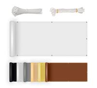 GJZQDKX Malla de jardín Blanca para balcón Exterior, 110x850cm. Protección Elegante contra miradas indiscretas barandillas y Patios.