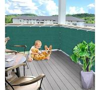 GJZQDKX Malla de privacidad de 1,25 x 6 m. Resistente al Viento y a los Rayos UV. No Requiere perforación. Varios tamaños y Colores. Ideal para privacidad en Balcones. Incluye Ojales y Cor