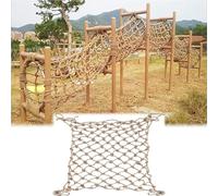 GJZQDKX Red de Seguridad de Cuerda de cáñamo para niños, 20x30 pies, Red de protección Infantil para escaleras, balcón, jardín, Parque Infantil, Escalada, Valla, Duradera, Red de Cuerda ecológica.