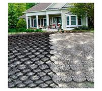 GJZQDKX Rejilla estabilizadora de Grava - Rejilla de Suelo Resistente de 5 cm de Altura para entradas de vehículos, Caminos y Jardines - Control de Barro y Refuerzo de hormigón - Varias lo