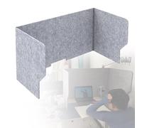 GJZQDKX Separador de Escritorio Plegable y Panel acústico de 80 cm para Oficina en casa, Biblioteca, Aula o Sala de Estudio - Gris Claro. Aislamiento acústico eficaz y gestión del Espacio.