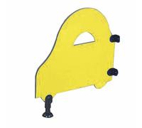 GJZQDKX Separadores de Inodoro de Madera para guardería, 10 Unidades, Amarillos, para Montaje en Pared, con Soportes y Patas de Apoyo. Ideales para baños de guardería. Medidas: 23,6 x 23,6 Pulgadas.