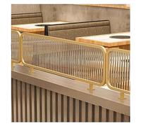 GJZQDKX Separadores para comedores, mamparas Decorativas a Rayas en Relieve para restaurantes, Rejilla, Media Pared semiprivacidad de Hierro Forjado de 30 cm, Separador de Escritorio bajo.