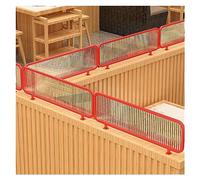 GJZQDKX Separadores para comedores, mamparas Decorativas a Rayas en Relieve para restaurantes, Rejilla, Media Pared semiprivacidad de Hierro Forjado de 30 cm, Separador de Escritorio bajo.