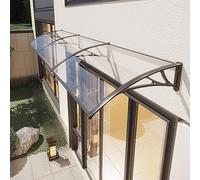 GJZQDKX Tettoia per Porta d'Ingresso Tenda da Veranda Impermeabile UV Copertura Esterno per Finestra e Porta Tendalino Protettivo da Neve e Pioggia (60x460cm/24 x181)