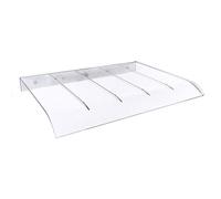 GJZQDKX Toldo Curvo Transparente para Ventanas y Puertas con protección UV, de policarbonato, para Patio o Porche, con Arco Invisible, 40 x 50 cm.