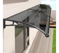 GJZQDKX Toldo de Entrada Exterior de policarbonato, Cubierta para Puerta con protección UV, Parasol para Ventana, protección contra la Lluvia y la Nieve, Refugio Exterior de fácil instalación.