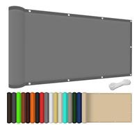 GJZQDKX Toldo Impermeable para Exteriores de 65x200 cm, Resistente a los Rayos UV, con Ojales y Cuerda, Color Gris, Ideal para Fiestas, Patios, Jardines y Eventos.