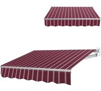 GJZQDKX Toldo para Patio, Ventana y Puerta, Impermeable, de Tela de Repuesto para Exteriores, de poliéster Resistente a los Rayos UV, para terraza, balcón y Patio (3x1,5 m).