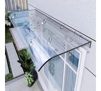 GJZQDKX Toldo para Puerta de Patio Exterior con protección UV y contra la Lluvia para Entrada Principal, Refugio de jardín y Refugio para Mascotas, 40 x 100 cm - Toldo de Sombra para Exteriores del
