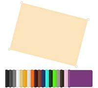 GJZQDKX Toldo Parasol Impermeable de 4,2 x 6 m, con Bloqueo UV del 98%, Rectangular, de poliéster PES, para jardín, Patio o terraza - Color Crema.
