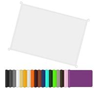 GJZQDKX Toldo Rectangular Impermeable de 5,2 x 7 m - Bloqueo UV del 98% - Toldo Exterior para Patio y jardín - Resistente a la Intemperie - Blanco