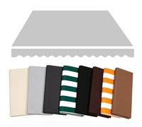 GJZQDKX Toldo retráctil para Puerta de 400x300cm - Poliéster Impermeable para el Sol, Ideal para Patios, porches y Tiendas - Tela Gris Claro de Repuesto para Exteriores.