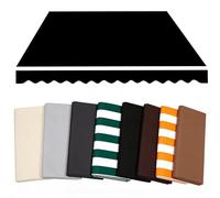 GJZQDKX Toldo retráctil para Puerta - Impermeable, de poliéster, para Patio y Tienda, Color Negro, 500x300cm, Tela de Repuesto, protección UV, fácil de Instalar.