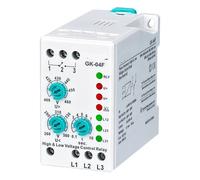 GK-04F Relé de protección analógico ajustable para falta de fase y secuencia de fase (3 x 380 V no neutro) 1 ud.