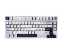 GK GAMAKAY TK75 HE Hall - Teclado con efecto gatillo rápido, teclado mecánico, Bluetooth, 2,4 GHz/Wired RGB PBT con teclas intercambiables en caliente, teclado para juegos (blanco, interruptor Mercury