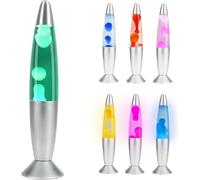 GKA Lámpara de mesa Magma Lava mágica de 34 cm con bombilla de repuesto, color verde