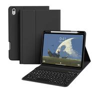 GKABXY Funda de teclado para iPad Air de 11 pulgadas con teclado (M3/M2, 2025/2024), iPad Air de 5ª/4ª generación de 11.9 pulgadas (2022/2020), funda de teclado Bluetooth inalámbrico desmontable