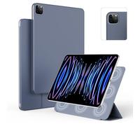 GKABXY Funda magnética para iPad Pro 11 de 4ª/3ª/2ª generación 2022/2021/2020, potente fijación magnética, apagado y encendido automático, funda delgada de tres pliegues, color morado