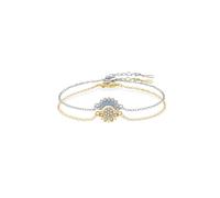 Gkaopi Pulsera Set Mujer 2 Pcs Pulsera Luna y Sol Pulsera Parejas Conectadas Pulsera Amistad Pulseras Ajustable Brazalete Oro y Plata Luna y Sol con Circonita Brillante para Familia Amiga Novios