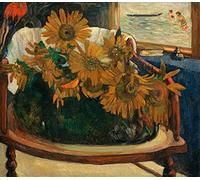 GKAZGQPR Pinturas Famosas Cuadro Lienzo Colorido Lienzo Imagen Girasoles en un sillón Tournesols Sur Un Fauteuil de Paul Gauguin para la Decoración de la Sala de Estar 60x90cm