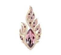 GKDFK Broche de ojo brillante con diamantes de imitación vintage, elegante, para vestido, bufanda, suéter, collar, accesorio perfecto de joyería para mujeres, M, Cobre, No es una piedra preciosa