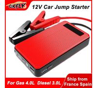 GKFLY 44.4Wh arrancador de batería de coche 2000A cargador de refuerzo de batería de coche portátil dispositivo de arranque de 12V refuerzo de emergencia 2000 A