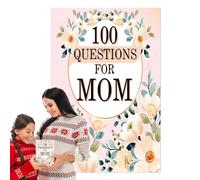 GkgWuxf 100 preguntas para hacerse | Cuéntale a mamá tu historia | Libro de recuerdos elegante e intemporal para mujeres y niñas - Idea de regalo para cumpleaños, Navidad y ocasiones especiales