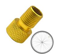 GkgWuxf Adaptador de boquilla de inflado de neumáticos de bloqueo, convertidor de vástago de neumático de bicicleta, boquilla de inflador portátil, convertidor de válvula de herramienta de bicicleta