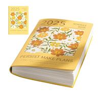 GkgWuxf Agenda diaria 2025 - Cuaderno de reuniones con diseño de pintura, planificador anual, planificador 2025 impermeable, cuaderno diario para reuniones y citas