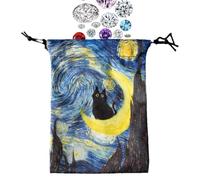 GkgWuxf Bolsa de Cartas del Tarot, Bolsas de Bolsas para Tarjetas de Tarot | Almacenamiento de Dados de Dados de 13x18 cm | Caso de protección de mazo para mazos de Oracle, se Adapta a la mayoría de