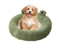 GkgWuxf - Cama para Perro con Forma de Rana, Cama para Gatos y Gatos, diseño de Rana, Antideslizante de Dibujos Animados, Cama de Gato Impermeable para Gatos de Interior, Lavable,