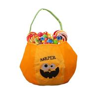 GkgWuxf Cubo de Truco o Trato, Canasta de Dulces para Halloween, Decoración Bolsa Bordada Truco O Trato Para Golosinas Aventuras Infantiles Hogar Fiesta Familia Exteriores